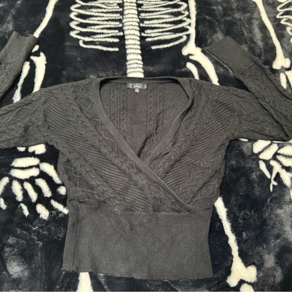 Lulu’s Black  Cable Knit Women's Sweater